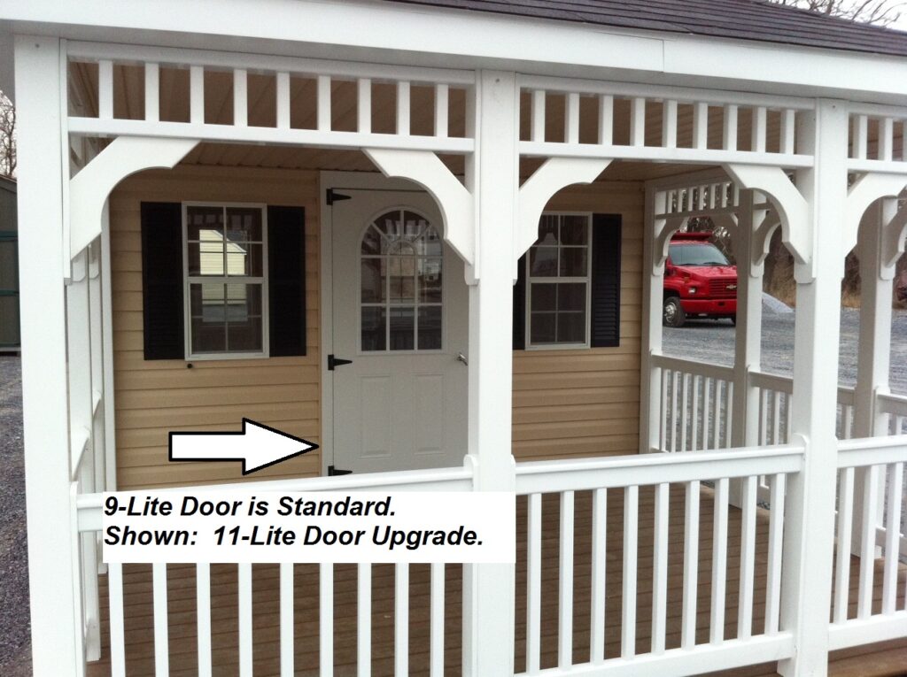 PoolHouse Shed 11-Lite door upgrade