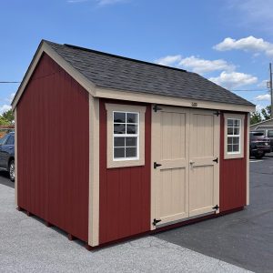 10' x 12' Craftsman Shed, Painted Wood Exterior - SOLD!